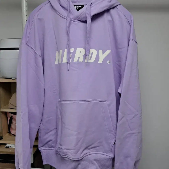 [SOLD OUT] 널디 NERDY 라일락 퍼플  공용 가능 후드티 LIGHT PURPLE