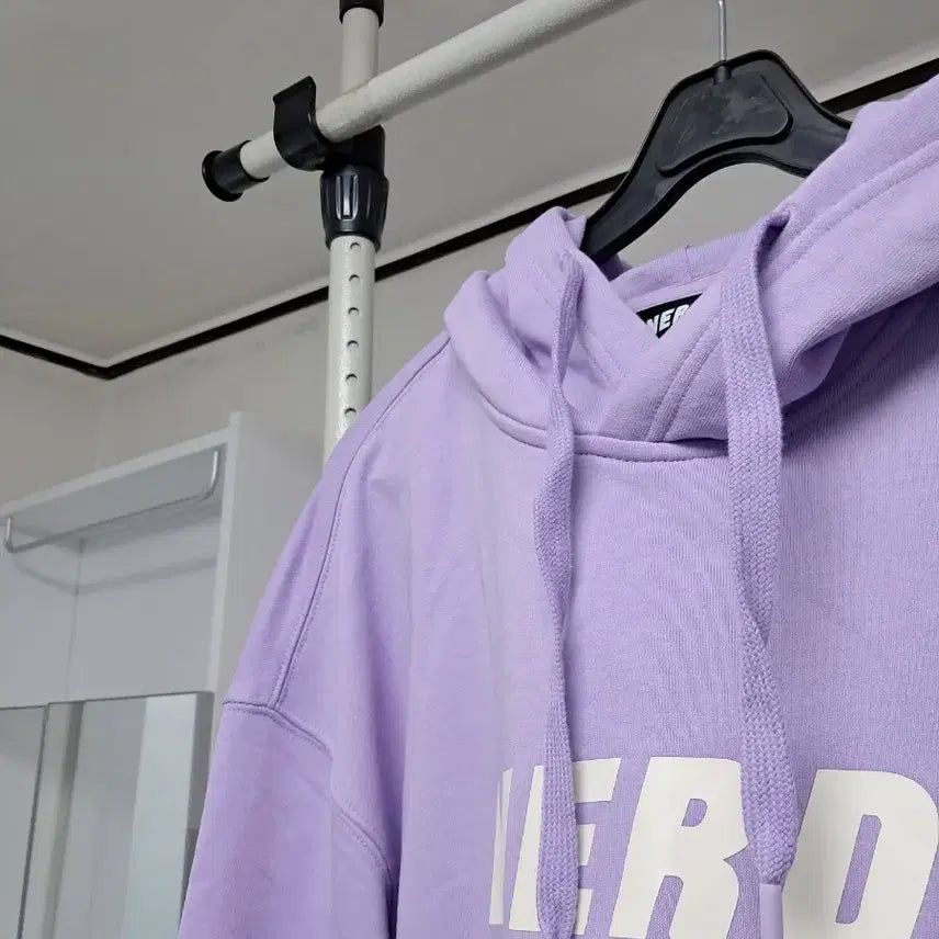 [SOLD OUT] 널디 NERDY 라일락 퍼플  공용 가능 후드티 LIGHT PURPLE