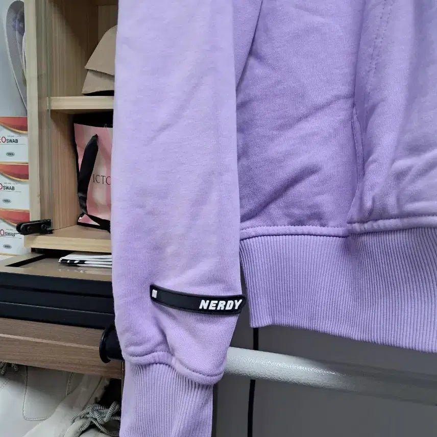 [SOLD OUT] 널디 NERDY 라일락 퍼플  공용 가능 후드티 LIGHT PURPLE