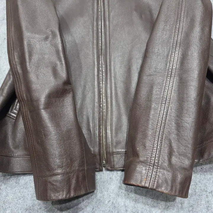 [BUNJANG] Songzio Vintage Harley Patch Custom Leather Jacket 110 Brown / 지오 송지오 빈티지 할리 패치 커스텀 양가죽 레더 자켓 110 브라운