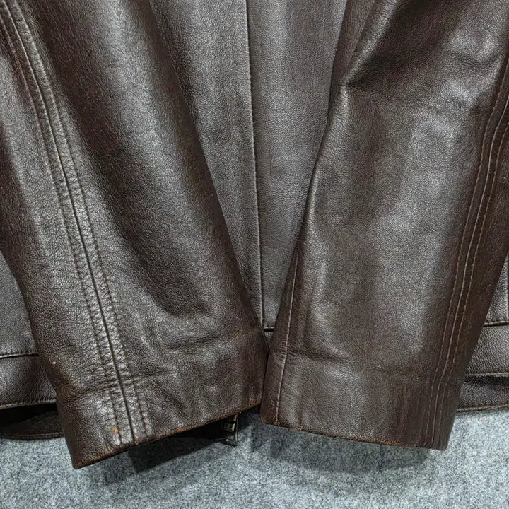 [BUNJANG] Songzio Vintage Harley Patch Custom Leather Jacket 110 Brown / 지오 송지오 빈티지 할리 패치 커스텀 양가죽 레더 자켓 110 브라운