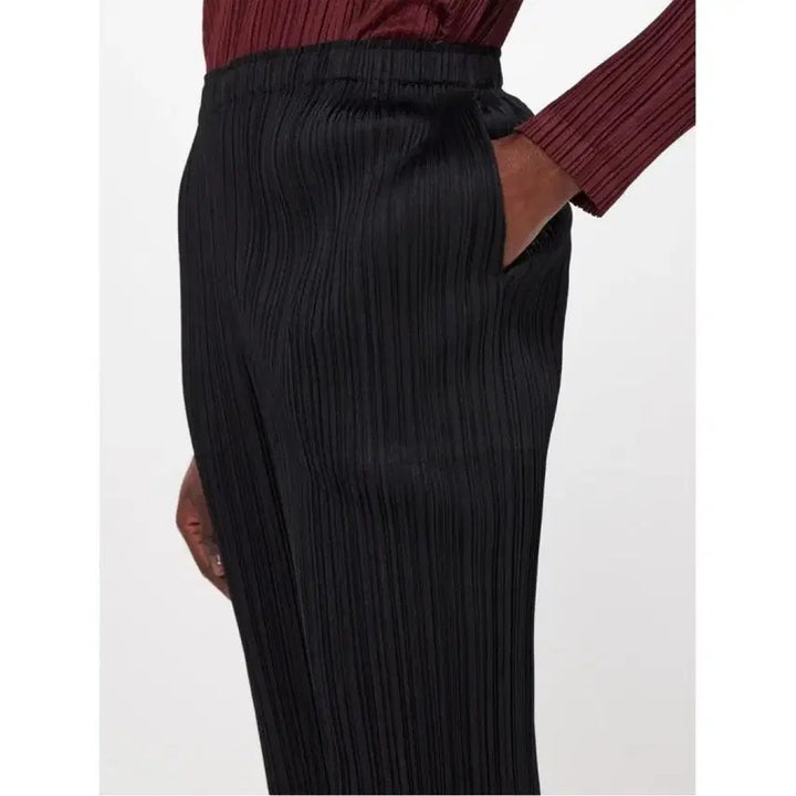 [BUNJANG] Pleats Please Black Cropped Pants / 플리츠플리즈 바지