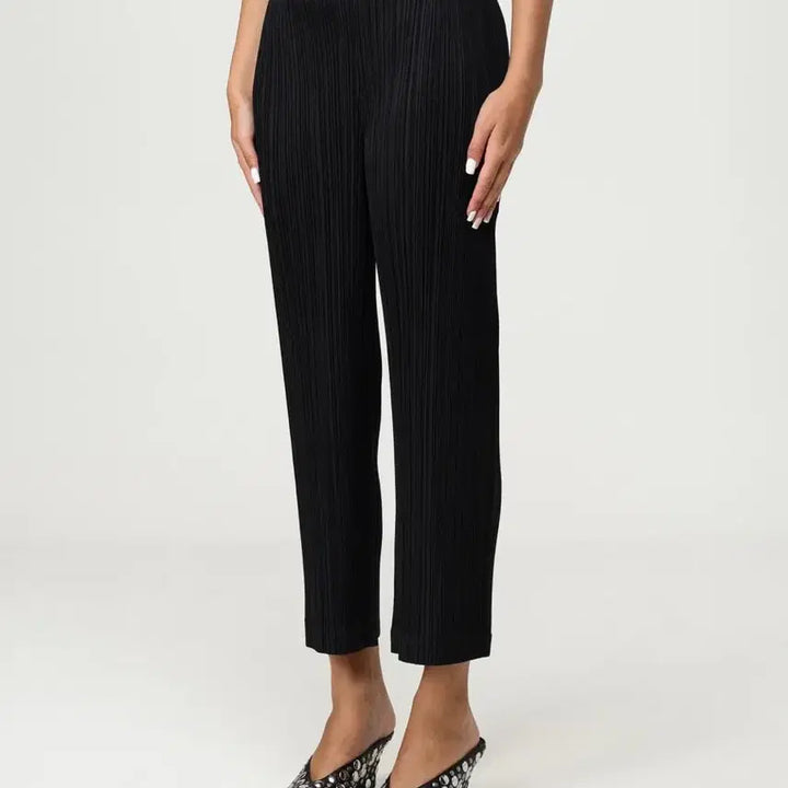[BUNJANG] Pleats Please Black Cropped Pants / 플리츠플리즈 바지