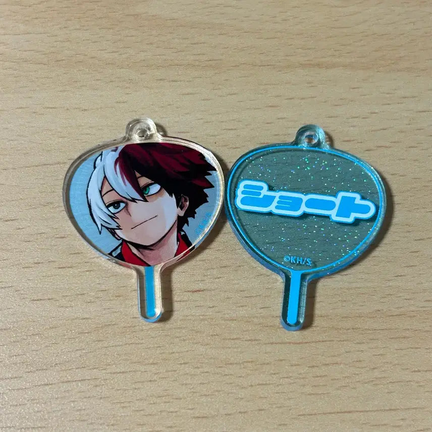 [BUNJANG] My Hero Academia Todoroki Uchiwa Keyring / 히로아카 우치와 키링(토도로키)