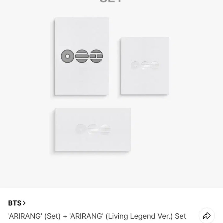 [BUNJANG] BTS Arirang Album 3-Piece Bundle Set / [미개봉/현물] BTS 아리랑 앨범 3종세트 양도