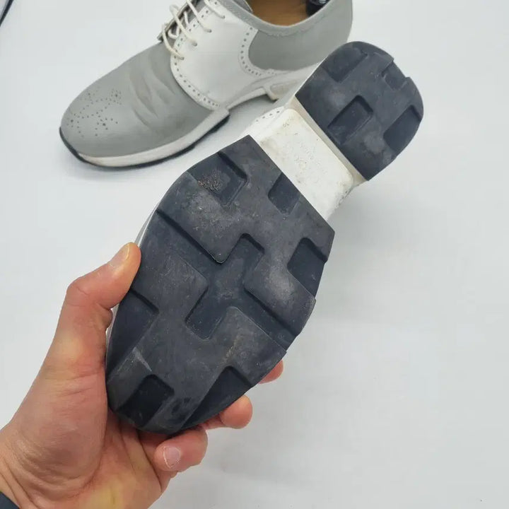 [BUNJANG] Hermes Wingtip Sneakers White/Gray Men&