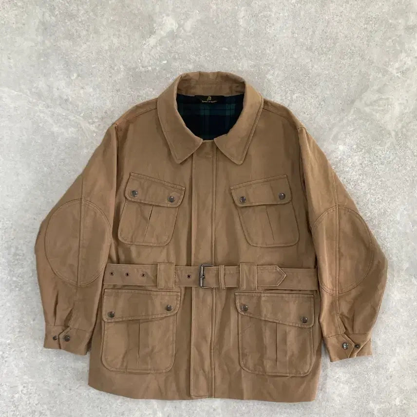 [BUNJANG] Lohnt 041 Belted Safari Jacket / Lohnt 론트 041 밸티드 사파리 자켓 베이지