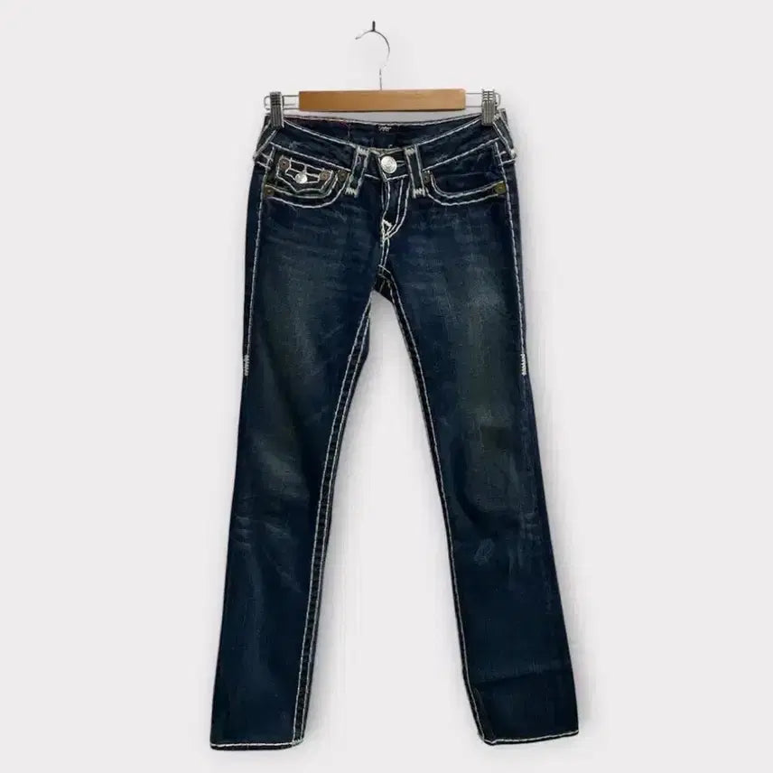 [BUNJANG] True Religion Stitch Denim Pants - Size 24 / 트루릴리젼 스티치 데님 팬츠 -24사이즈