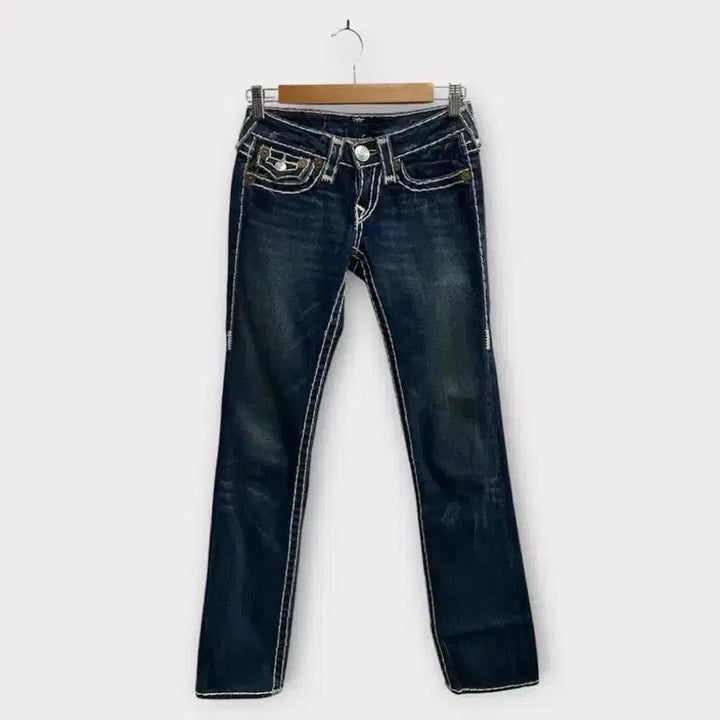[BUNJANG] True Religion Stitch Denim Pants - Size 24 / 트루릴리젼 스티치 데님 팬츠 -24사이즈