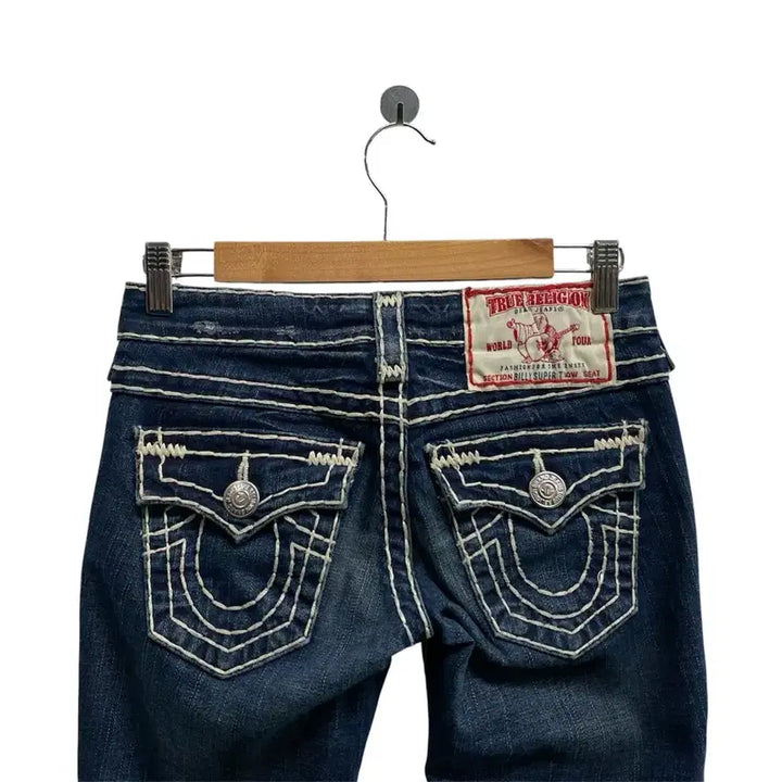 [BUNJANG] True Religion Stitch Denim Pants - Size 24 / 트루릴리젼 스티치 데님 팬츠 -24사이즈