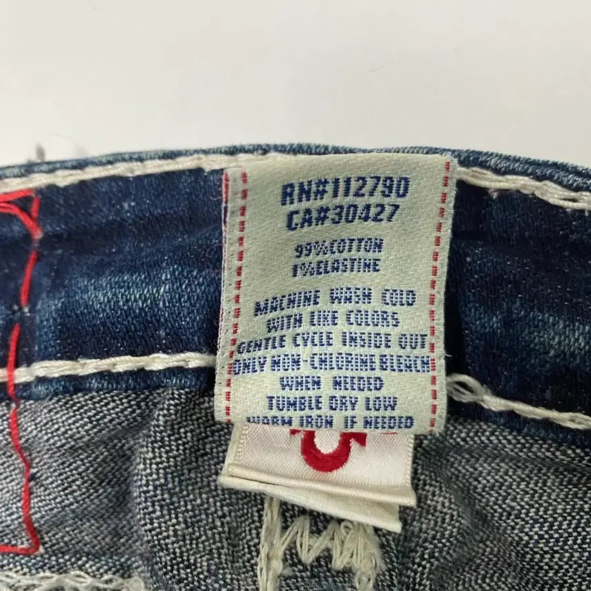 [BUNJANG] True Religion Stitch Denim Pants - Size 24 / 트루릴리젼 스티치 데님 팬츠 -24사이즈