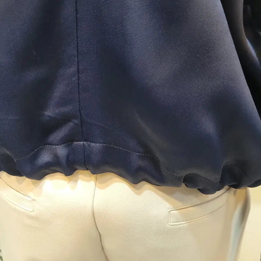[BUNJANG] ZARA Silky Navy Blouse / 자라 ZARA 실키 네이비 블라우스
