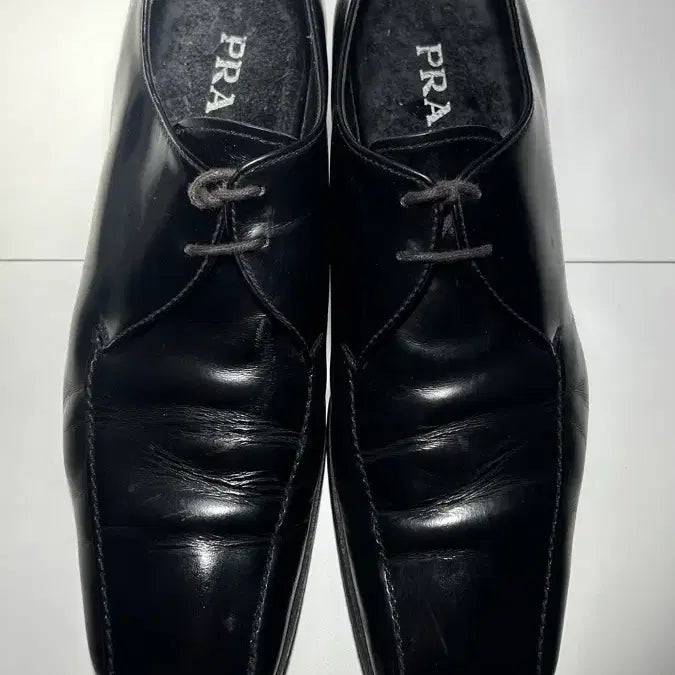 [BUNJANG] Prada Classic Square Toe Derby Shoes / 프라다 클래식 스퀘어토 더비