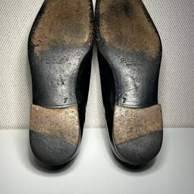 [BUNJANG] Prada Classic Square Toe Derby Shoes / 프라다 클래식 스퀘어토 더비