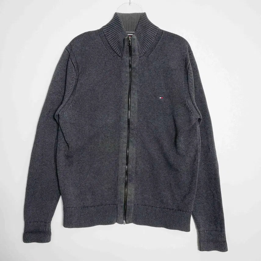 [BUNJANG] Tommy Hilfiger Knit Zip-Up Cardigan XXL / C1 타미힐피거  니트 집업 가디건 XXL사이즈