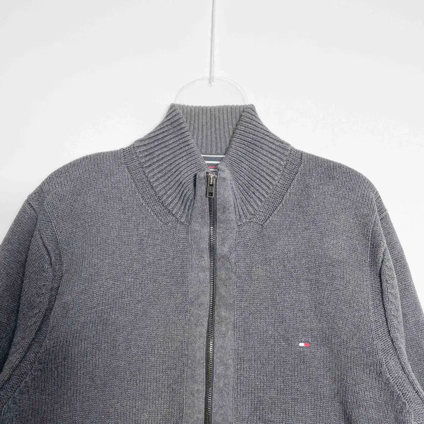 [BUNJANG] Tommy Hilfiger Knit Zip-Up Cardigan XXL / C1 타미힐피거  니트 집업 가디건 XXL사이즈