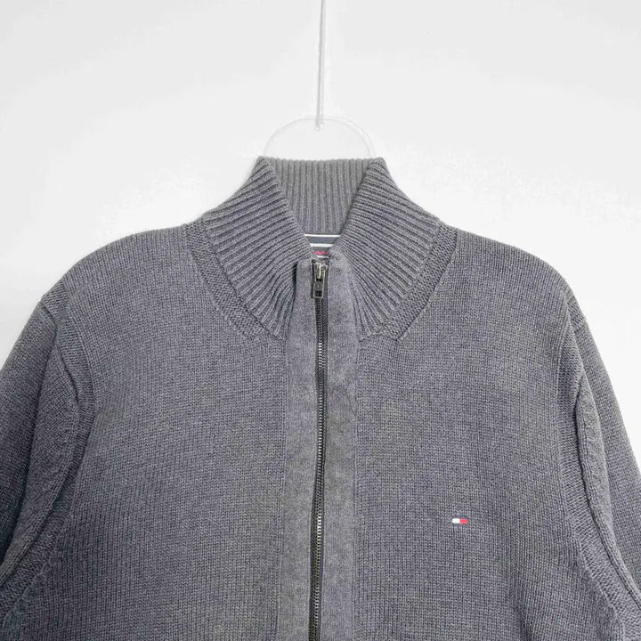 [BUNJANG] Tommy Hilfiger Knit Zip-Up Cardigan XXL / C1 타미힐피거  니트 집업 가디건 XXL사이즈