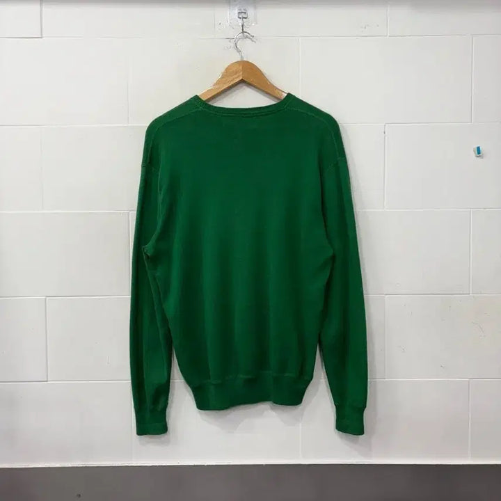 [BUNJANG] Polo Ralph Lauren Green V-Neck Knit Sweater / 폴로 랄프로렌 그린 브이넥 니트