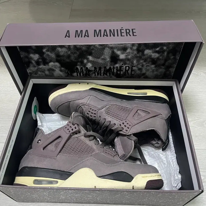 [BUNJANG] Nike Jordan 4 A Ma Maniére Retro Violet Ore Sneakers / 조던4 아 마 마니에르 레트로 바이올렛 오어