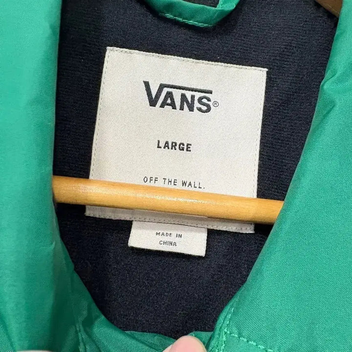 [BUNJANG] Vans Green Coach Jacket / 반스 그린 코치 자켓