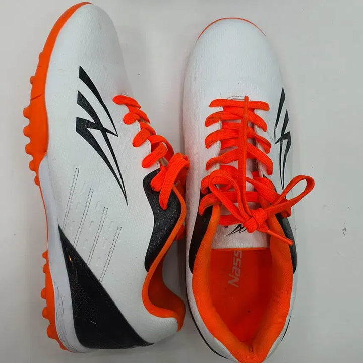 [BUNJANG] Nassau Dribble Master Futsal Shoes (White/Orange) 265mm / 낫소 드리블 마스터 풋살화 (화이트/오렌지) 265mm
