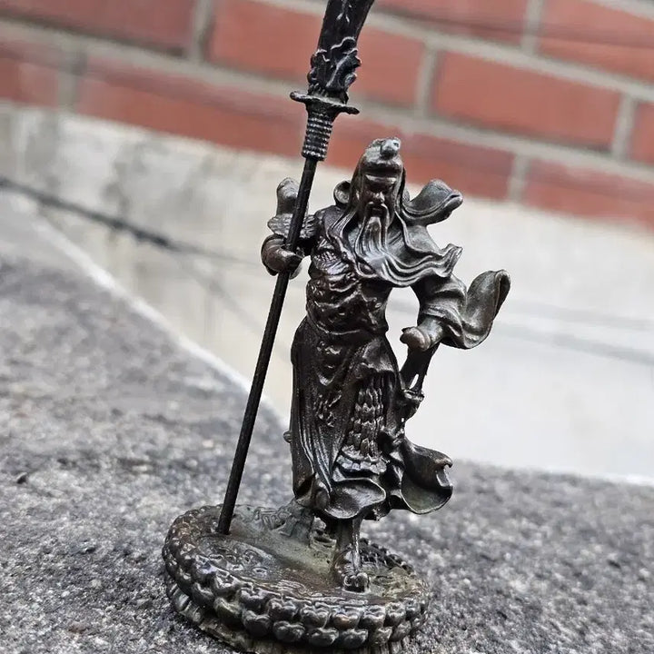[BUNJANG] Miniature Guan Yu Statue with Halberd / [무료배송] &