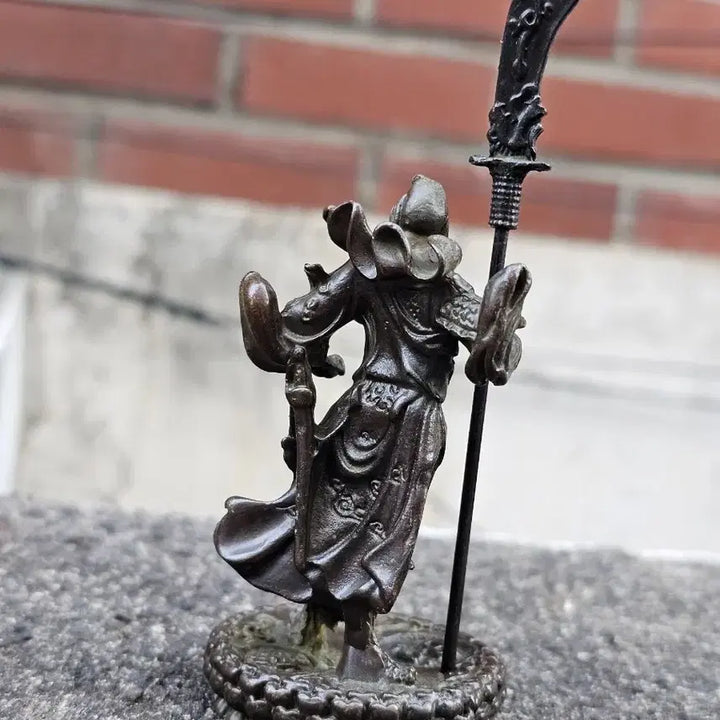 [BUNJANG] Miniature Guan Yu Statue with Halberd / [무료배송] &