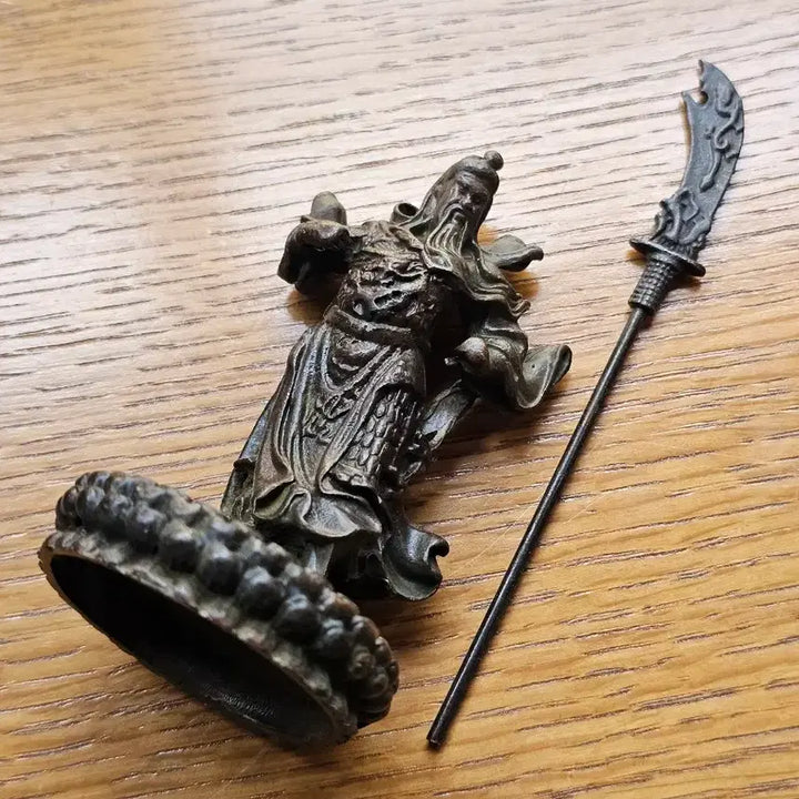 [BUNJANG] Miniature Guan Yu Statue with Halberd / [무료배송] &