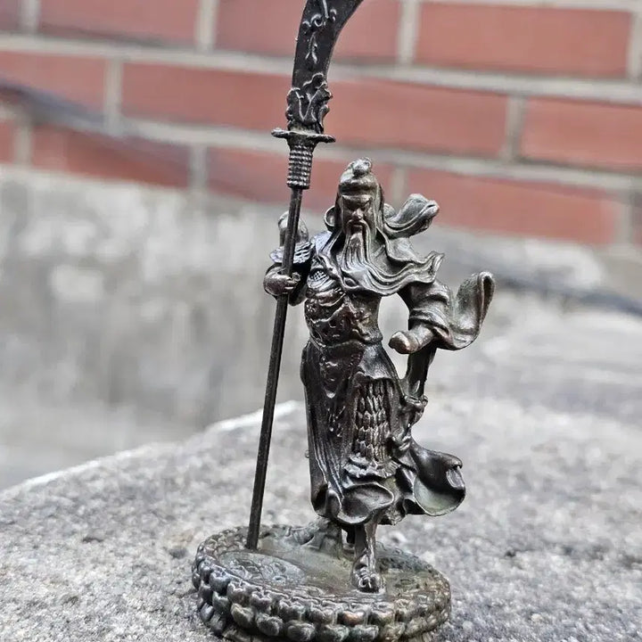 [BUNJANG] Miniature Guan Yu Statue with Halberd / [무료배송] &