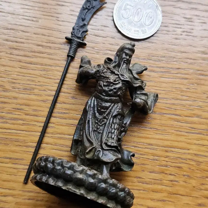 [BUNJANG] Miniature Guan Yu Statue with Halberd / [무료배송] &