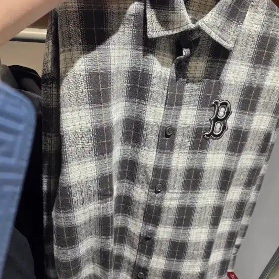 [BUNJANG] MLB Cotton Plaid Check Shirt / MLB 베이직 코튼 프랄렌 체크셔츠 새상품 아주저렴히판매