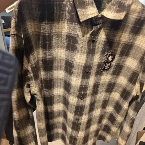 [BUNJANG] MLB Cotton Plaid Check Shirt / MLB 베이직 코튼 프랄렌 체크셔츠 새상품 아주저렴히판매