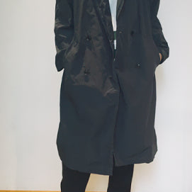 [BUNJANG] Graphpaper Shawl Collar Nylon Coat / 그라프페이퍼 숄카라 나일론 코트