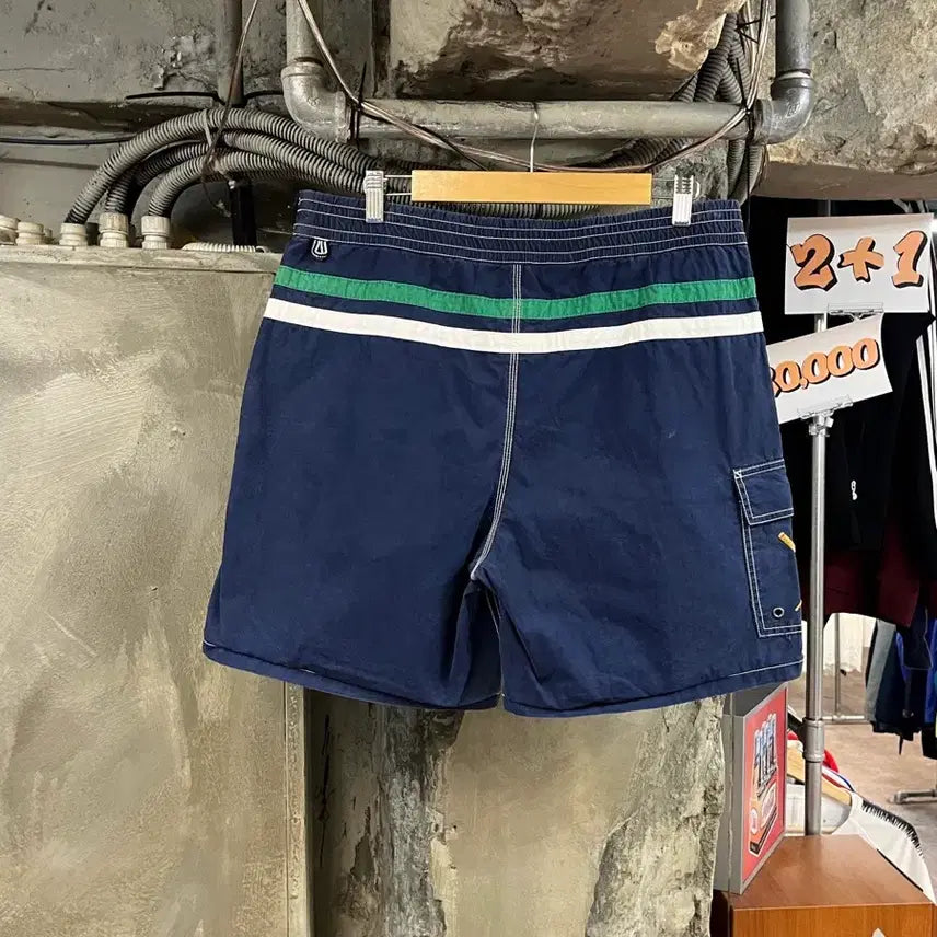 [BUNJANG] Polo Ralph Lauren Banded Half Pants Navy L / 폴로 랄프로렌 밴딩 하프 팬츠 네이비 L 