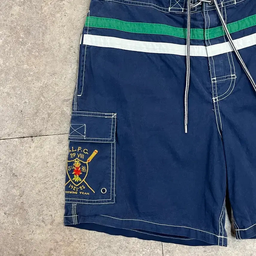 [BUNJANG] Polo Ralph Lauren Banded Half Pants Navy L / 폴로 랄프로렌 밴딩 하프 팬츠 네이비 L 