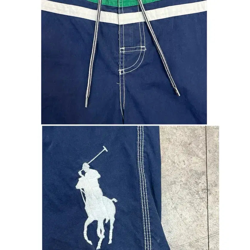 [BUNJANG] Polo Ralph Lauren Banded Half Pants Navy L / 폴로 랄프로렌 밴딩 하프 팬츠 네이비 L 