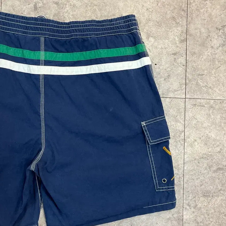[BUNJANG] Polo Ralph Lauren Banded Half Pants Navy L / 폴로 랄프로렌 밴딩 하프 팬츠 네이비 L 