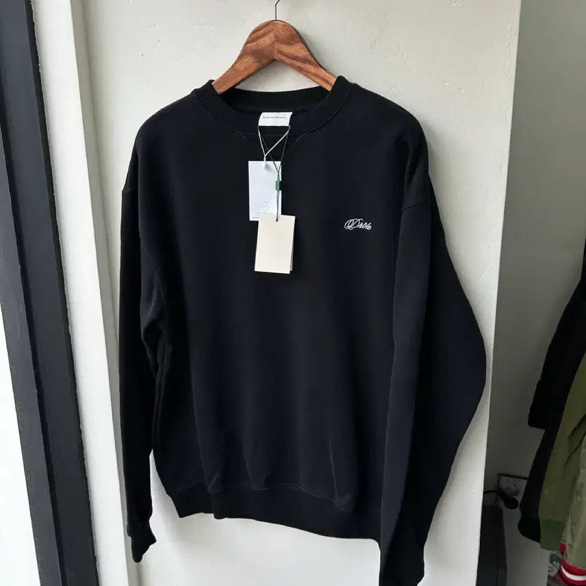 [BUNJANG] Drole de Monsieur Funny Mr. Logo Embroidered Sweatshirt / 16427 - 드롤드무슈 퍼니 미스터 로고 자수 맨투맨