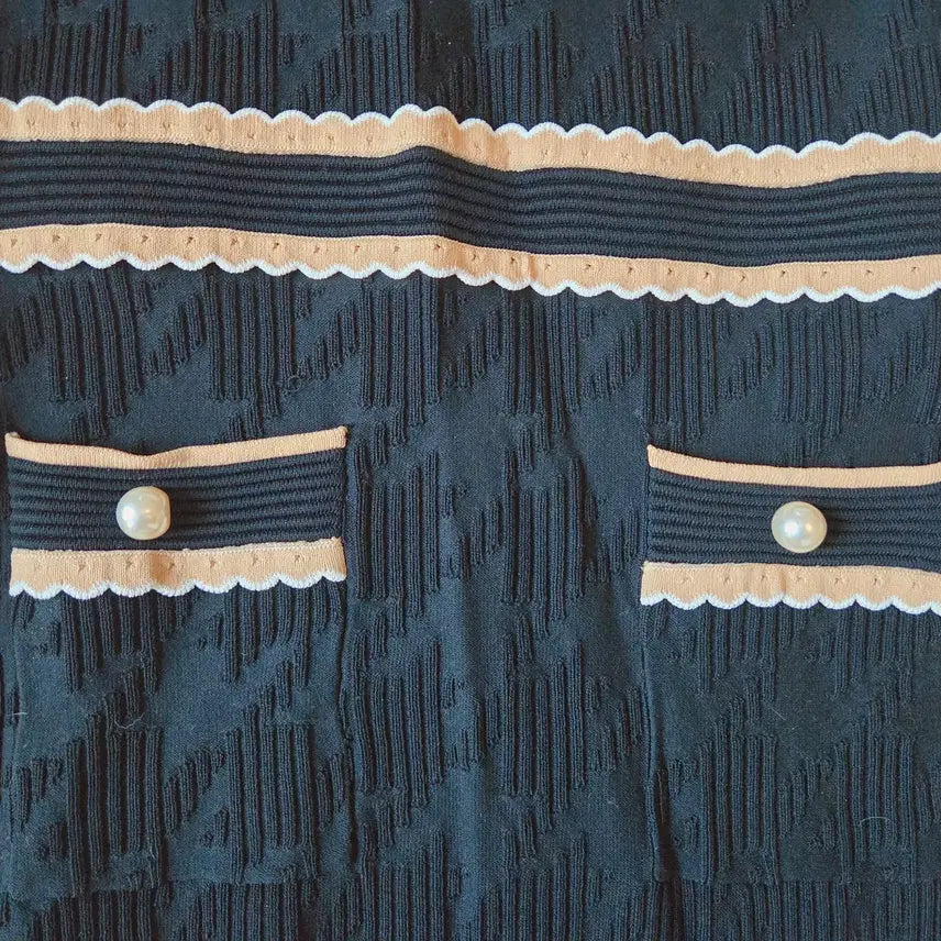 [BUNJANG] Sandro Jacquard Pattern Knit Dress / 새상품) 산드로Sandro 니트/자카드 패턴 원피스