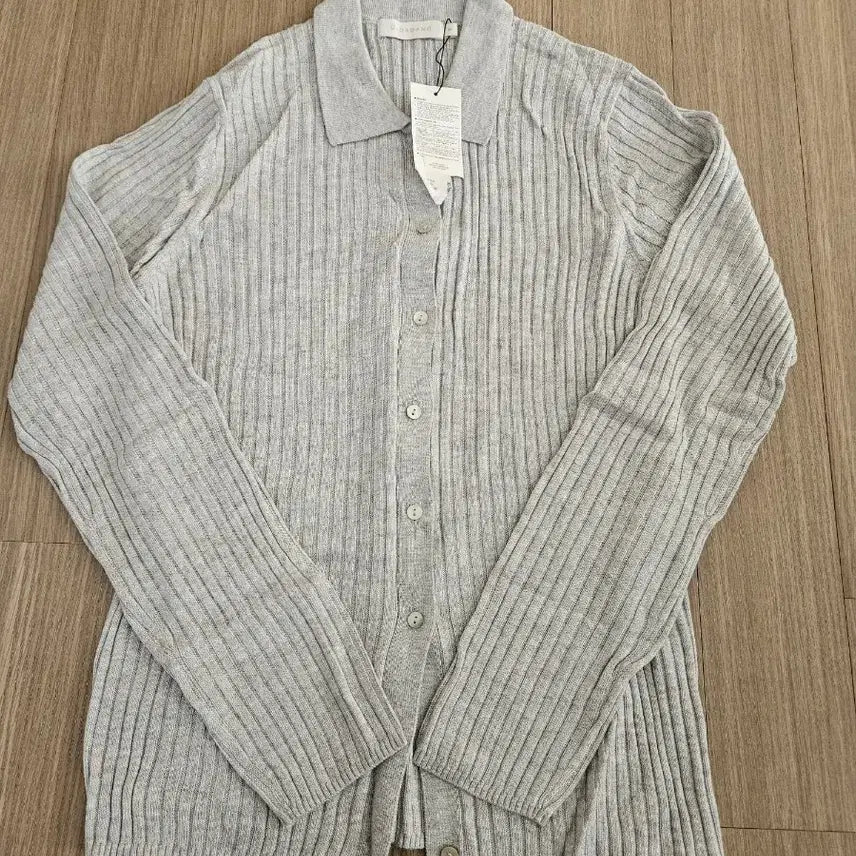 [BUNJANG] Giordano Ribbed Polo Cardigan / 지오다노 골지 카라 가디건
