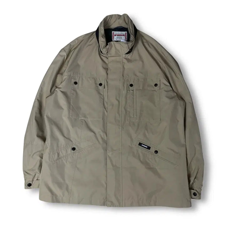 [BUNJANG] McGregor Beige Multi-Pocket Windbreaker Jacket 3L / 맥그리거 베이지 멀티포켓 바람막이 자켓 3L