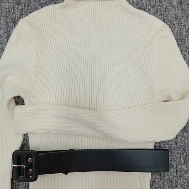 [BUNJANG] High Neck Knit Long Dress / 260316-12 긴소매 하이넥 니트 롱 원피스