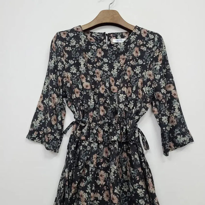 [BUNJANG] Sandlebaram Floral Print Long Dress / 산들바람 풍기인견100 롱 원피스/66/앨리스/695