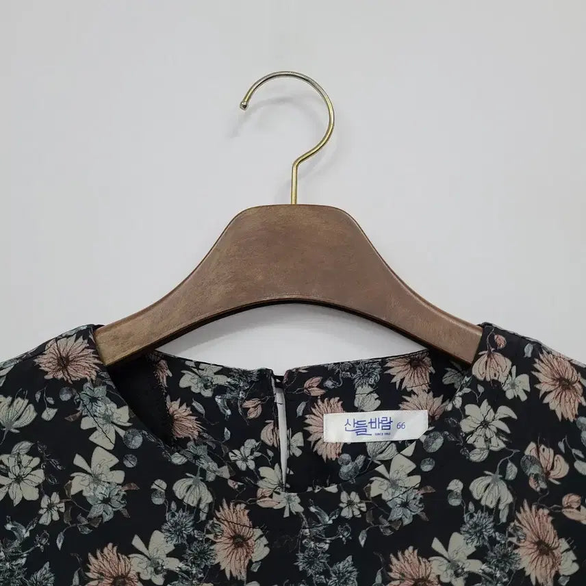 [BUNJANG] Sandlebaram Floral Print Long Dress / 산들바람 풍기인견100 롱 원피스/66/앨리스/695