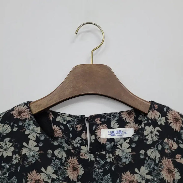 [BUNJANG] Sandlebaram Floral Print Long Dress / 산들바람 풍기인견100 롱 원피스/66/앨리스/695