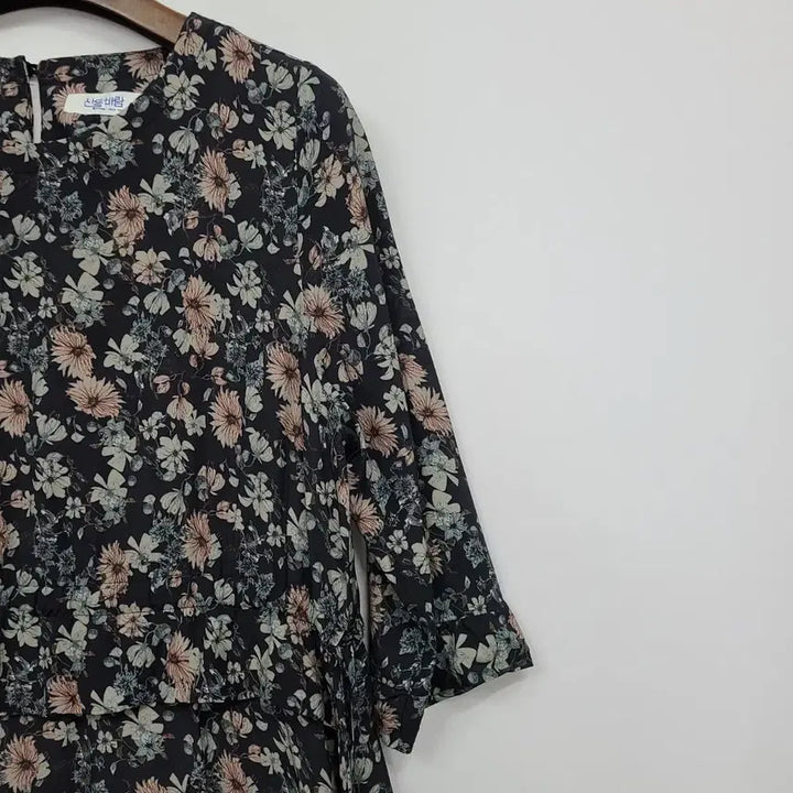 [BUNJANG] Sandlebaram Floral Print Long Dress / 산들바람 풍기인견100 롱 원피스/66/앨리스/695