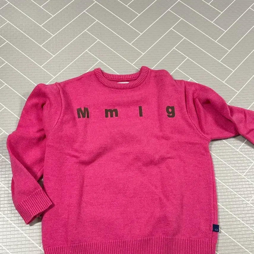 [BUNJANG] MMIG Pink Knit Sweater / MMIG 핑크색 니트 거의새것