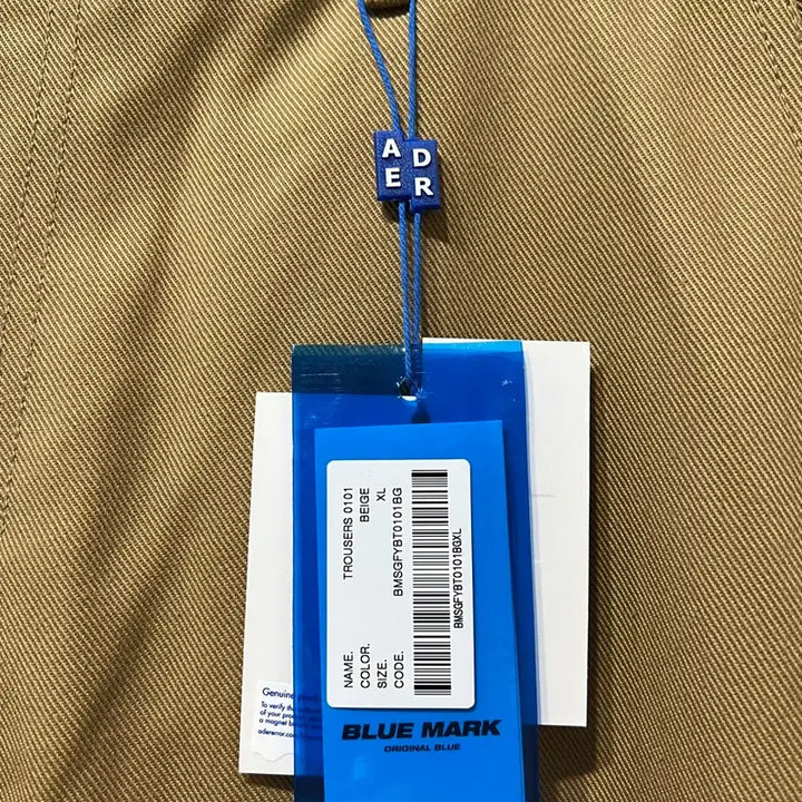 [BUNJANG] ADER ERROR Significant TRS Tag Trousers 01 Beige / 아더에러 시그니피컨트 TRS 태그 트라우저 01 베이지
