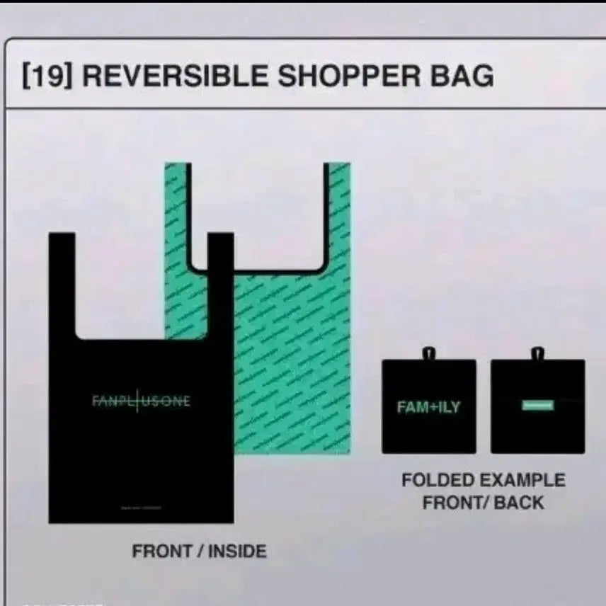 [BUNJANG] G-Dragon Fanmeeting MD Reversible Shopper Bag / 지드래곤 팬미팅 엠디 md 리버시블백 쇼퍼백
