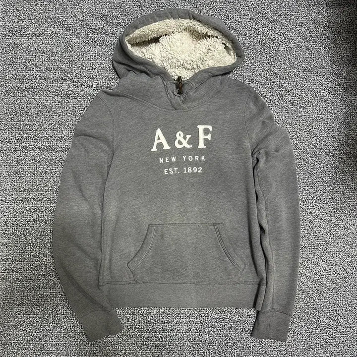 [BUNJANG] Abercrombie Sheepskin Hooded Sweatshirt / (S추천) 아베크롬비 양털 후드티